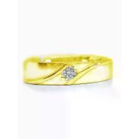 ราคา FINEJEWELTHAI แหวนผู้ชาย เงินแท้ ฝังเพชรสังเคราะห์ เกรด AAA สีทอง 48 (GRMKPPR000083671)