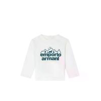 ราคา EMPORIO ARMANI เสื้อยืดเด็กเล็กผู้ชาย แขนยาว FW25 รุ่น 82814503031 สีขาว 24 Month (CDS24402064)