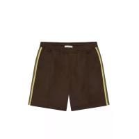 ราคา Moo [MOO 5/25] กางเกงขาสั้น ผ้าเจอร์ซี่ ทรงสปอร์ต แต่งดีเทลเดินเส้นก้างปลาที่ตะเข็บข้าง กระเป๋าหน้าและหลัง ปักด้ายต่างสี ตัว 'M' ด้านหลัง เอวยางยืด สีน้ำตาล XL (MKP2095503)