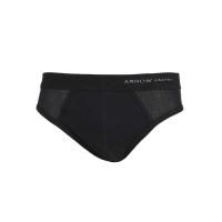 ราคา ARROW กางเกงชั้นในผู้ชาย แอร์โรว์ COTTON RIB ทรง Half Briefs สีดำ MXCH823S2CRBL XL (MKP1248663)