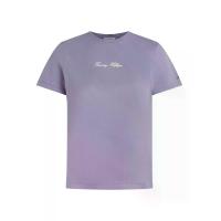 ราคา TOMMY HILFIGER เสื้อยืดผู้หญิง สีม่วง ทรง Regular M (MKP2054948)