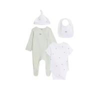 ราคา MARKS & SPENCER KIDS ชุดเซ็ตบอดี้สูทเด็กเล็กผู้ชาย Cotton Rich Nautical 4 ชิ้น สี White Mix 0-3 Month (GRCDS11525050258)