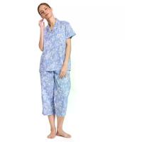 ราคา CLAUDIA'S ROMANCE ชุดนอนผู้หญิง เสื้อฮาวายแขนสั้น + กางเกงขา 5 ส่วน พิมพ์ลาย สีฟ้า S (CDS24349062)
