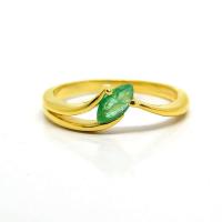 ราคา FINEJEWELTHAI แหวนมรกต-แหวนเงิน-แหวนพลอย-มรกตแท้-เงินแท้- R1100em_g สีทอง 49 (GRMKPPR000061278)