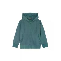 ราคา EMPORIO ARMANI เสื้อฮู้ดเด็กโตผู้ชาย FW25 รุ่น 5221605717 สีเขียว 6A (CDS24401364)