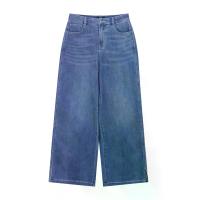 ราคา GIORDANO กางเกงยีนส์ขายาวผู้หญิง Wide Leg Denim Jeans สีน้ำเงิน Med Indigo 25 EU (MKP2040847)