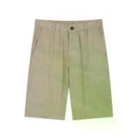 ราคา GIORDANO กางเกงขาสั้นผู้ชาย Slim Linen Bermuda Shorts สีกากี Crockery L (GRMKPPR000167401)