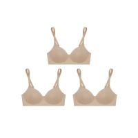 ราคา SABINA [แพ็ค 3 ชิ้น] เสื้อชั้นในไม่มีโครง ผู้หญิง BRALESS Seamless Fit รุ่น Perfect Bra - สีเนื้อเข้ม C40 (MKP1607311)