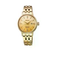 ราคา SEIKO นาฬิกาข้อมือผู้ชาย Presage Cocktail Time รุ่น SRE018J ขนาด 30.28 มม. สีทอง (CDS24310949)