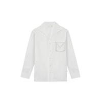 ราคา Moo [MOO 6/25] เสื้อเชิ้ตแขนยาว ผ้า Seersucker คอปกกะลาสี แต่งกระเป๋าหน้า ปัก "M" ที่อก ดีเทลพับแขนเสื้อ แต่งกระดุมหน้า สีขาว L (MKP2095569)