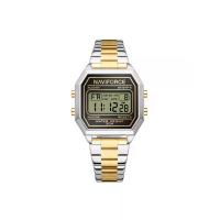 ราคา NAVIFORCE นาฬิกาข้อมือผู้ชาย NF5063S E สายสแตนเลส 32mm. สี 2 กษัตริย์ทอง หน้าปัดดำ (MKP2093720)