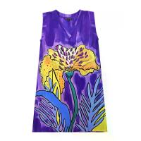 ราคา YODYOKO เดรสผู้หญิงแขนกุด - สีม่วง : ลายดอกแวนด้าแห่งรัตติกาล L (MKP2096283)