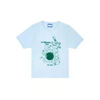 ราคา KLOSET (LS24)เสื้อยืด ลายซิกเนเอร์สกรีนกำมะหยี่ด้านหน้า สำหรับผู้หญิง สีฟ้า S (GRMKPPR000162699)