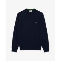 ราคา LACOSTE เสื้อสเวตเตอร์ผู้ชายลาคอสท์ ผ้าออร์แกนิคคอตตอน คอกลม สีน้ำเงิน 3 (GRMKPPR000189755)