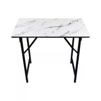 ราคา good to go โต๊ะพับลายหินอ่อน สีขาว 60x90x75 ซม.(3ฟุต) (MKP2098033)