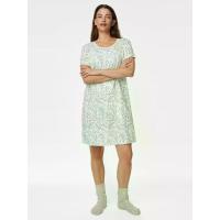 ราคา Marks & Spencer ชุดกระโปรงนอนผู้หญิง ผ้าคอตตอนโมดัล สีขาว S (GRCDS20324030020)