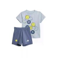 ราคา ADIDAS KIDS ชุดเซ็ตเสื้อและกางเกงเด็กทารกยูนิเซ็กส์ สำหรับหน้าร้อน Adidas X Smiley World สีฟ้า 104 UK (GRCDS11525040133)