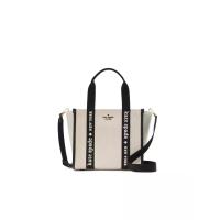 ราคา KATE SPADE NEW YORK กระเป๋าโท้ท/กระเป๋าทรงสี่เหลี่ยมรุ่น Kip Canvas Small Tote ครีม One Size (MKP2066012)