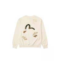 ราคา EVISU Men Sweatshirt Seagull Brocade Appliqué Relax Fit XL (CDS24621212)