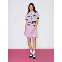 ราคา ASV (RS24) กระโปรงผู้หญิง ตัดต่อผ้าพลีท แต่งปีเก้และกระเป๋าหน้า สีชมพู XS (GRMKPPR000144646)