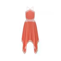 ราคา ASV (AW24)เดรสผู้หญิง สายเดี่ยว แต่งโบว์ด้านหน้า แต่งเชิงลูกไม้ เว้าเอวด้านข้าง สีส้ม XS (MKP1890133)