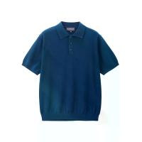 ราคา GIORDANO เสื้อสเวตเตอร์ใหมพรมแขนสั้นผู้ชาย Online Exclusive Soft Knit Polo Pullover Sweater (Korea) สีน้ำเงิน XL (MKP2097144)