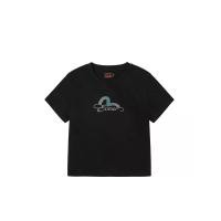 ราคา EVISU Women T-Shirt EVISU and Seagull Rhinestone Slim Fit Black XS (CDS24622165)
