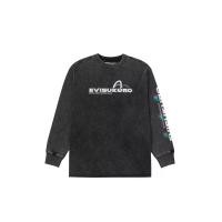 ราคา EVISU Men T-Shirt Long-Sleeve EVISUKURO and Seagull Prints Relax Fit Black 2XL (CDS24623766)