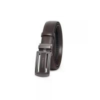 ราคา DAPPER เข็มขัดผู้ชายหนังแท้ Ratchet Belt with Matte Automatic Buckle สีน้ำตาล Free Size (GRMKPPR000190095)