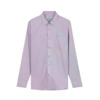 ราคา GIORDANO เสื้อเชิ้ตแขนยาวผู้ชาย Slim Pocket Easy Care Shirt สีม่วง Burnished Lilac M (GRMKPPR000168478)