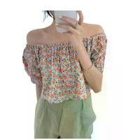 ราคา BREEZE72 บริทนี่ย์ เสื้อครอปปาดไหล่ผู้หญิง สีส้ม Free Size (MKP2096784)