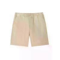 ราคา GIORDANO กางเกงขาสั้นผู้ชาย Online Exclusive Twill Elastic Waist Pleat Shorts (Korea) สีกากี L (MKP2097188)