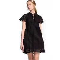 ราคา LOLITA ชุดเดรสผู้หญิงแขนสั้น ผ้าลูกไม้ แต่งระบายและโบว์ M (GRCDS54825060014)