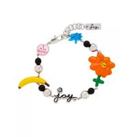 ราคา MARC JACOBS สร้อยข้อมือ DAVID SHRIGLEY X MARC JACOBS JOY FLOWER STATION BRACELET สี SILVER/MULTI 18cm (MKP2096774)
