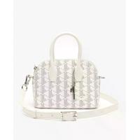 ราคา LACOSTE กระเป๋าสะพาย รุ่น Bugatti พิมพ์ลายโมโนแกรม ขนาดเล็ก สีขาว One Size (MKP1752365)