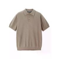 ราคา GIORDANO เสื้อสเวตเตอร์ใหมพรมแขนสั้นผู้ชาย Online Exclusive Soft Knit Polo Pullover Sweater (Korea) สีกากี XL (GRMKPPR000190810)