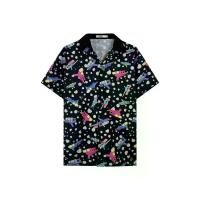 ราคา ICONIC เสื้อเชิ้ตผู้หญิง รุ่น BLACK BUBBLE HAWAII SHIRT สีดำ L (GRMKPPR000121211)