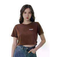 ราคา WRANGLER เสื้อยืดแขนสั้นผู้หญิง คอลเลคชั่น Everyday with Wrangler สีน้ำตาล M (GRMKPPR000191182)