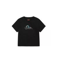 ราคา EVISU Women T-Shirt EVISU and Seagull Rhinestone Slim Fit Black XS (GRCDS53725090028)