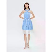 ราคา ASV (AW23) เดรสผู้หญิงคล้องคอ แขนกุด ชายลูกไม้ สีฟ้า S (GRMKPPR000144652)