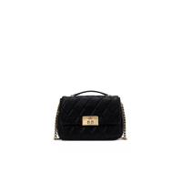 ราคา KATE SPADE NEW YORK กระเป๋าสะพายข้างรุ่น Carey Quilted Small Flap Crossbody ดำ One Size (MKP2065997)
