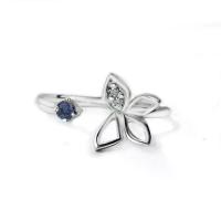 ราคา FINEJEWELTHAI แหวนไพลิน-แหวนผีเสื้อ-แหวนเพชร-แหวนเงิน-ไพลินแท้-เงินแท้925-แหวนพลอยแท้-แหวนประจำเดือนเกิด-R1443bl สีเงิน 54 (GRMKPPR000011474)