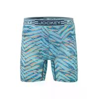 ราคา JOCKEY UNDERWEAR กางเกงในผู้ชาย SPORT MICROFIBER ACTIVE แบบ BOXER TRUNK สีฟ้า L (GRMKPPR000190691)