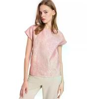ราคา FOF เสื้อยืดผู้หญิง คอกลม แขนสั้น แต่งลูกไม้ S (GRCDS20925080027)