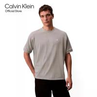 ราคา CALVIN KLEIN เสื้อยืดคอกลมแขนสั้นผู้ชาย สีเทา S (MKP2097594)
