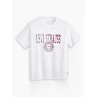 ราคา LEVI'S เสื้อยืด Men's Relaxed Fit Short-Sleeve Graphic T-Shirt White XS (MKP1864248)