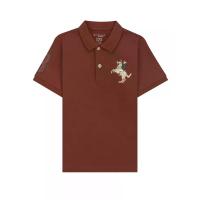 ราคา GIORDANO เสื้อโปโลเด็กผู้ชาย Slim Fit Embroidery Bold Polo (Napoleon) สีน้ำตาล Coconut Shell 130 (GRMKPPR000133023)