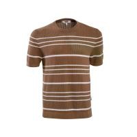 ราคา DAKS เสื้อยืดคอกลมผู้ชายแขนสั้น สีน้ำตาล L (MKP2098959)