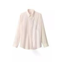 ราคา MUJI เสื้อเชิ้ตผู้ชาย แขนยาว ผ้าบรอดฟอก S (GRMJT54524120942)