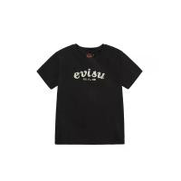 ราคา EVISU Women T-Shirt Brocade Logo Appliqué Regular Fit Black XS (GRCDS53725090027)